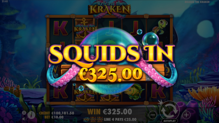 5 of a kind win with top paying symbol of the game