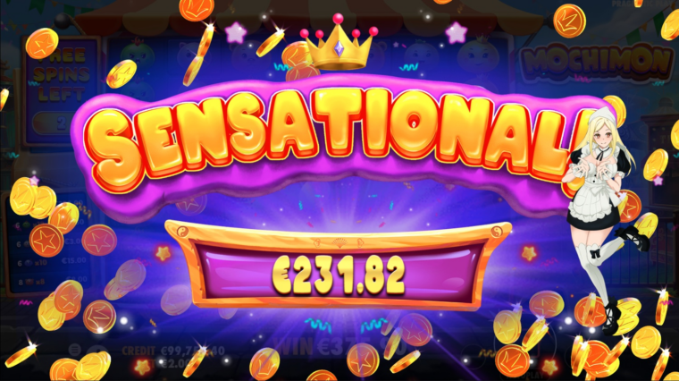 Big win in the Mochimon slot