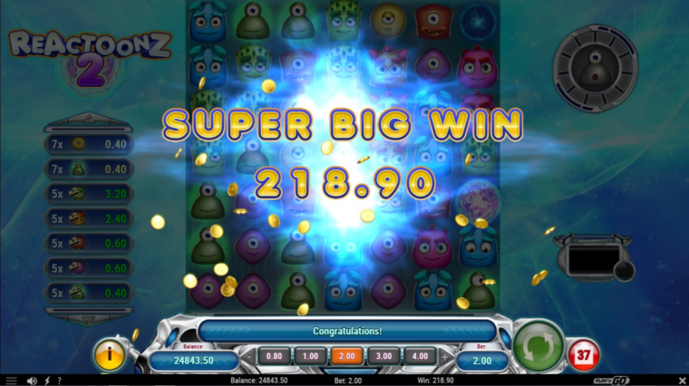 Big wins usually follow filling the Quantumeter to level 3 or 4