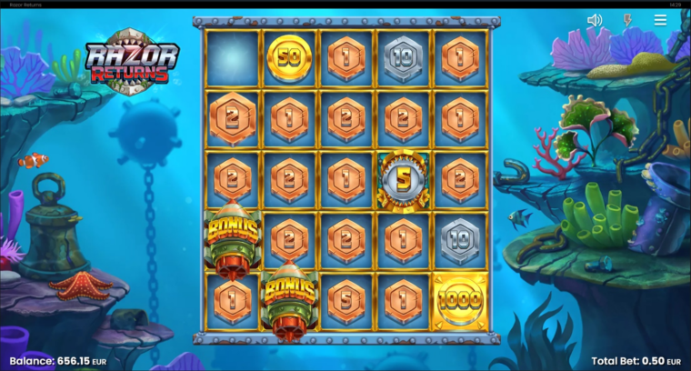 One of the highest possible multipliers in the Razor Reveal bonus round