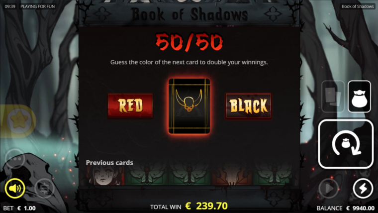 One of the two gamble features in the game