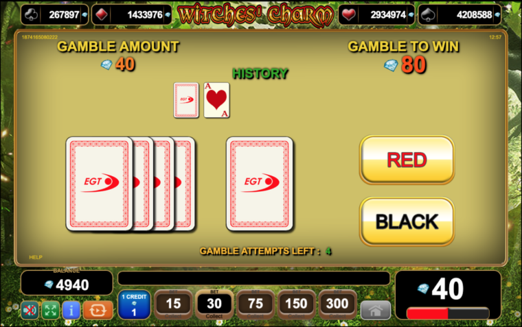 Standard EGT gamble function